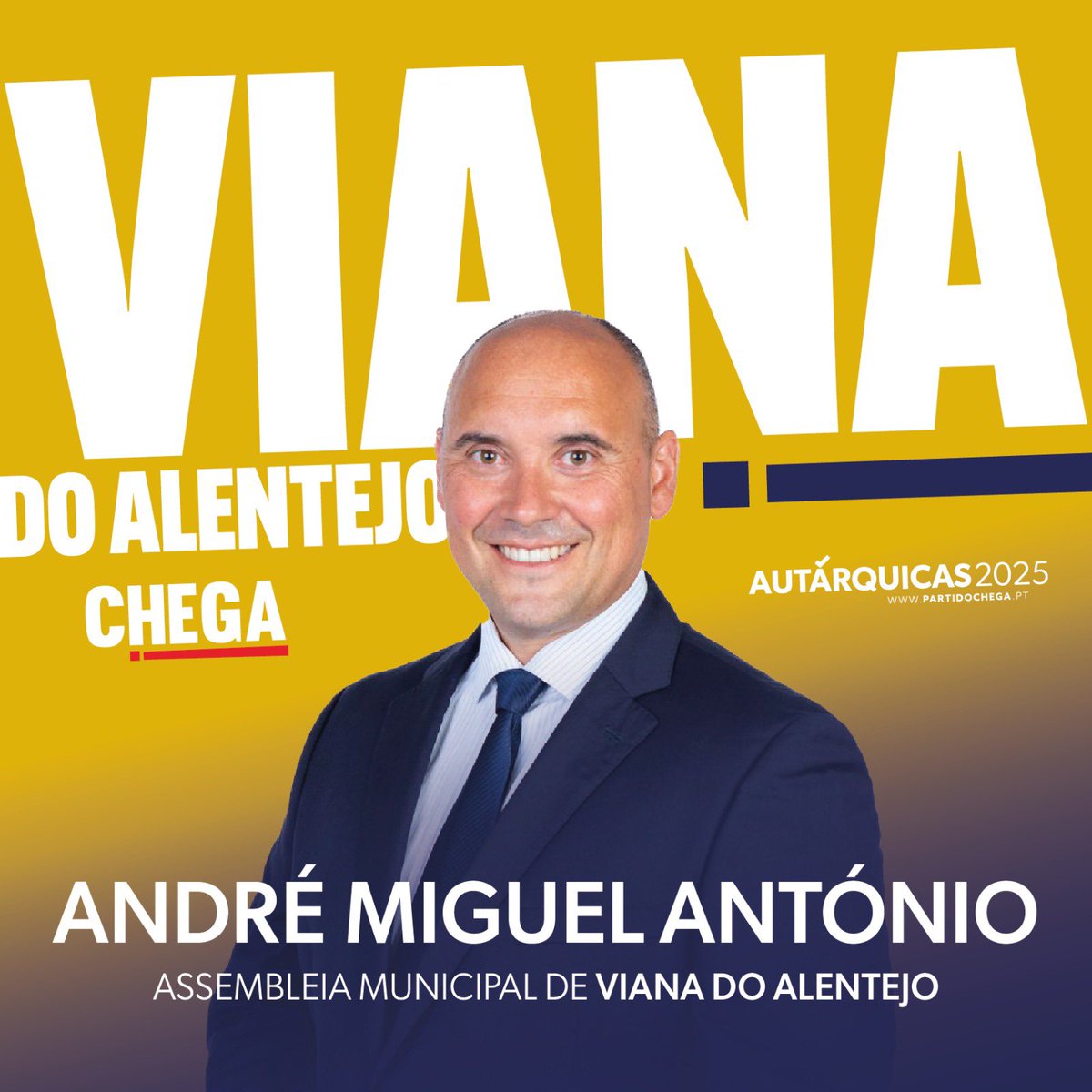 Acredito que podemos construir um concelho com mais justiça, mais transparência e mais atento às necessidades da população.

Viana tem Futuro!

André Miguel António

Candidato à Assembleia Municipal de Viana do Alentejo

Partido CHEGA