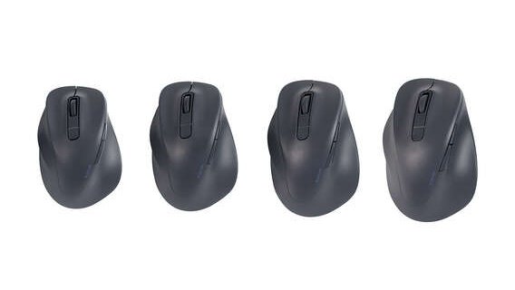 elecom_pr's tweet image. 今日は左利きの日
エレコムのEX-Gマウスは左利き用があります、しかも4サイズ🖱