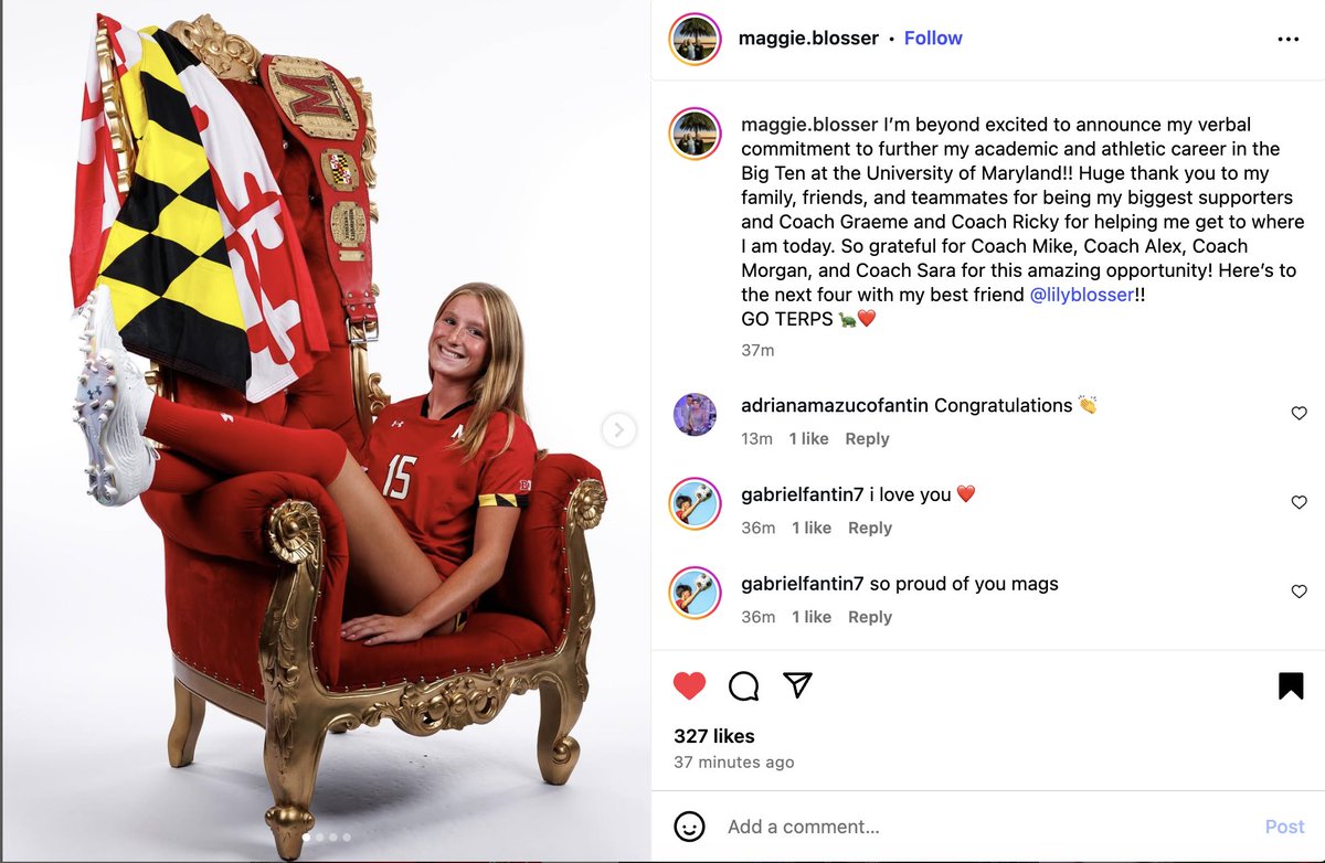 Congratulations ❤️!! Another #ECNL player has verbally committed to play college soccer!! #Twins