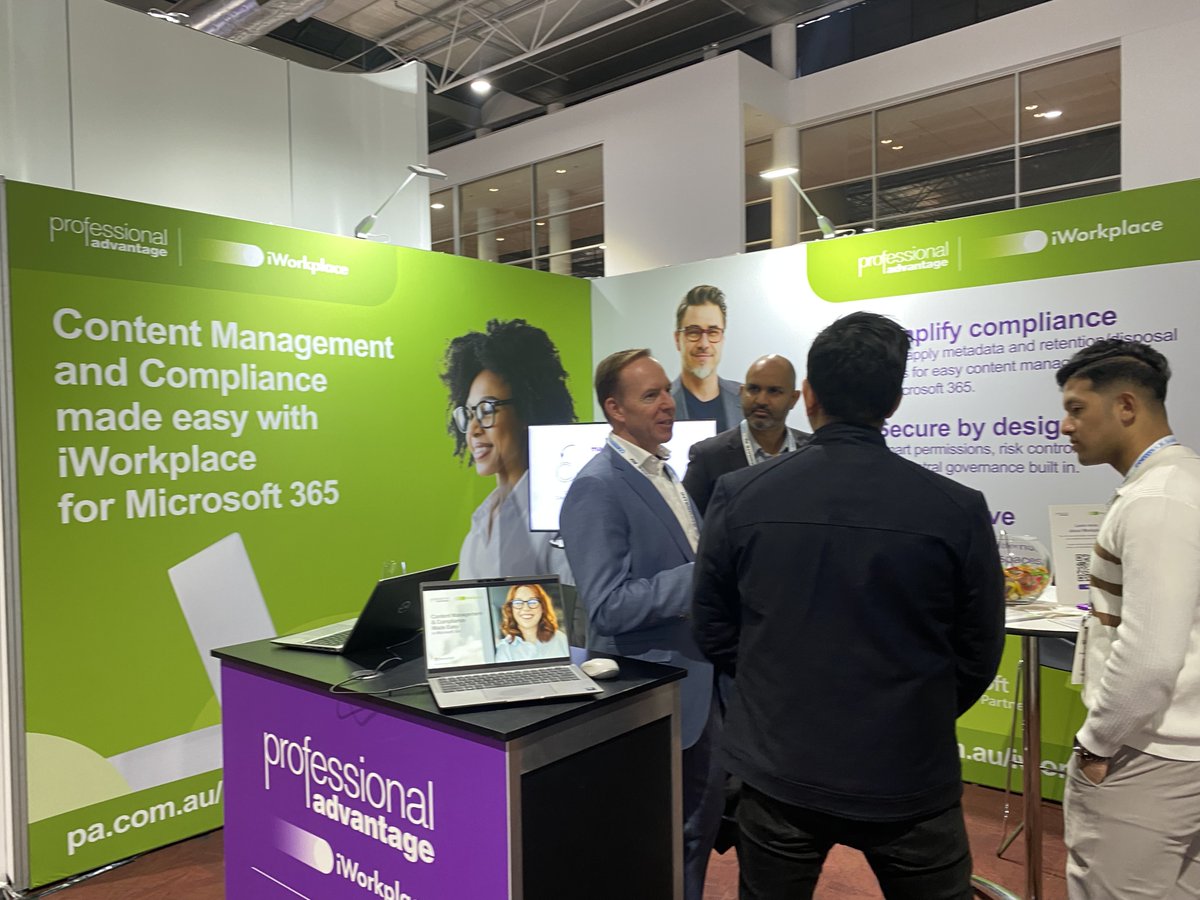 ProfessionalAdv's tweet image. Day 2 at #TechInGov 2025! 

We’re at Booth 169. Drop by to see how we make content management &amp;amp; compliance easy in #Microsoft365.

 Final day. Don’t miss out! 👋

#GovTech #Compliance #iWorkplace
