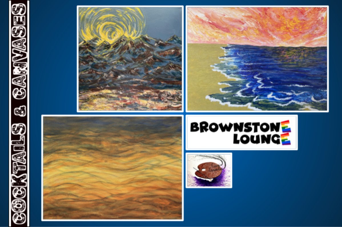 craigscanvases's tweet photo. Get Ready For A Good Time!

#cocktailsandcanvases #artwork #acrylicpainting #paintevent #artnight #paintnight #sipandpaint #sipandpaintparty #unique #oneofakind #August #August2025 #summer #summertime #sunset #thebrownstonelounge #harrisburgartist #controlledchaos #craigscanvases https://t.co/nZPkxSQLf0