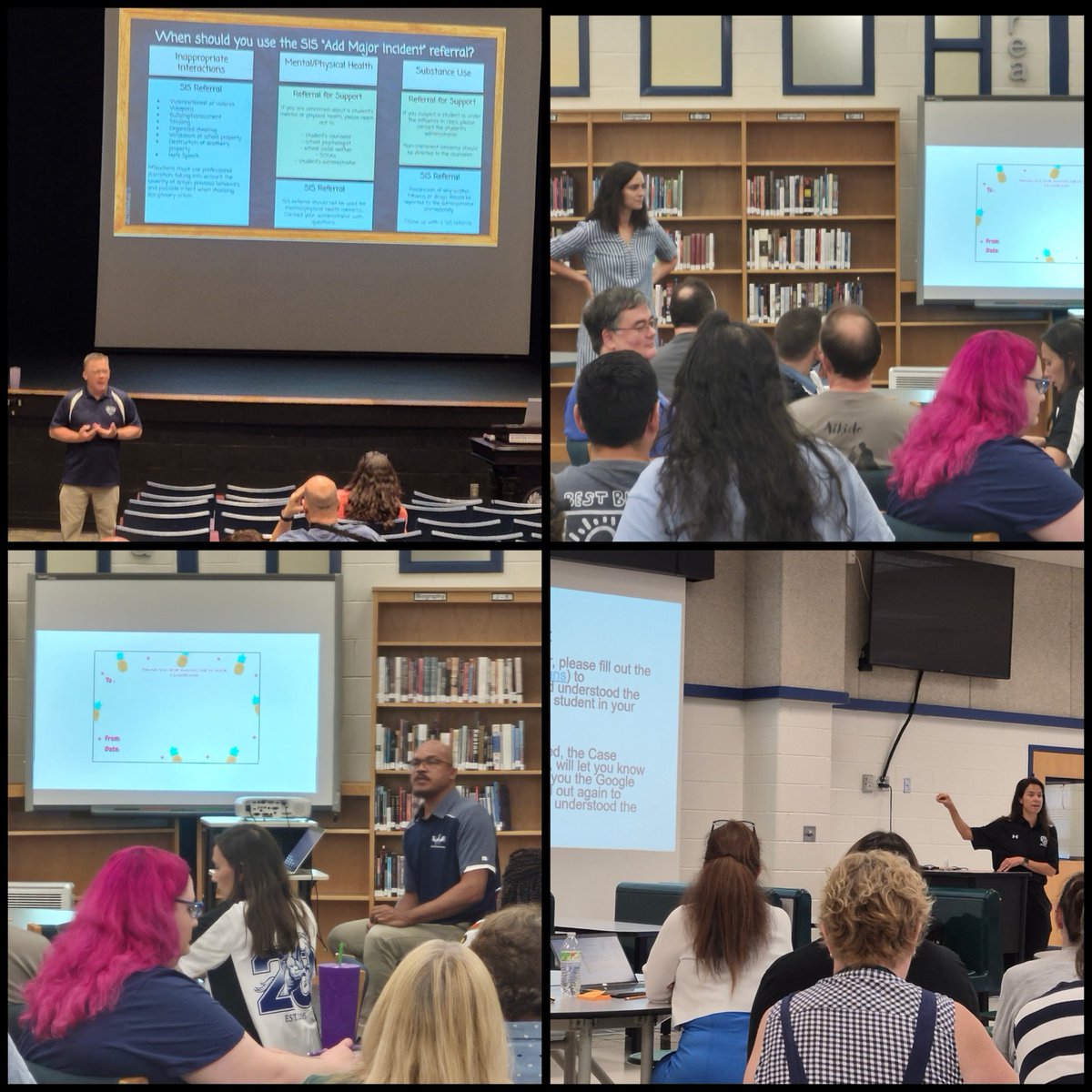 I'm so proud to see my administrative team leading with courage as we welcomed staff back this week. This team of leaders is ultra talented! Go Stallions!