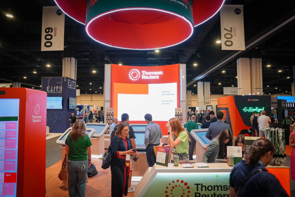 #ILTACON2025 is off to a great start! Join us in booth 609 for a theater presentation at the top of every hour to learn about our CoCounsel vision. Demo our latest suite of GenAI innovations – including CoCounsel Legal, and claim your exclusive Thomson Reuters giveaway.