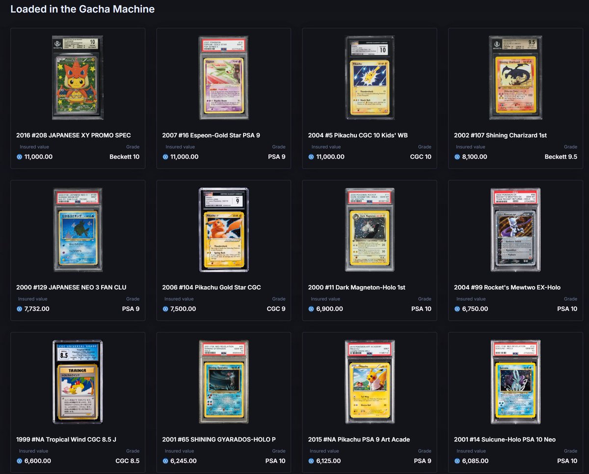 gacha.collectorcrypt.com/r/stevo
Legendary Gacha opening is a min!!! Come spin some grails! #POKEMON <a href="/Collector_Crypt/">Collector Crypt</a>