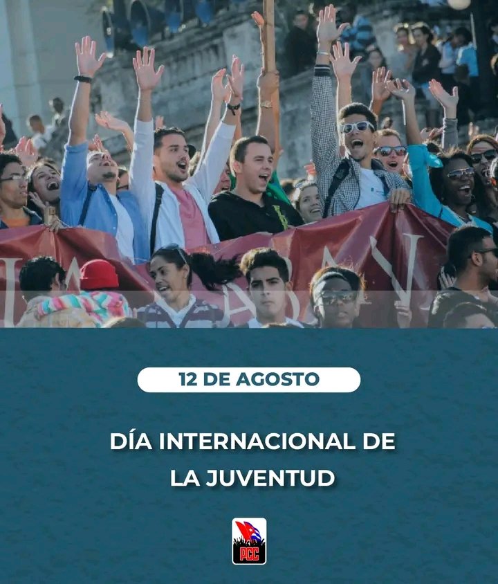 🇨🇺La juventud es pilar esencial de la Revolución y fuerza motriz para edificar una sociedad con todos y para el bien de todos.

#DíaInternacionalDeLaJuventud

✍️PCC