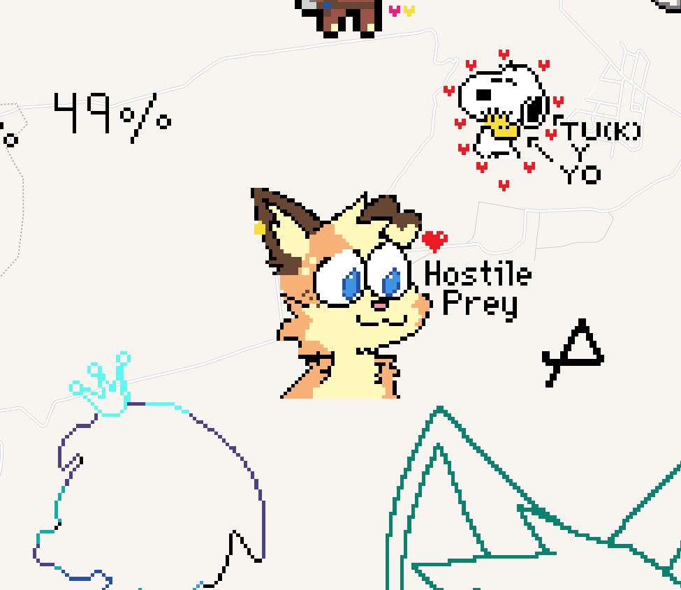 HostilePrey's tweet photo. Engel pixel art  I made on Wplace! https://t.co/COHkKwNVRZ