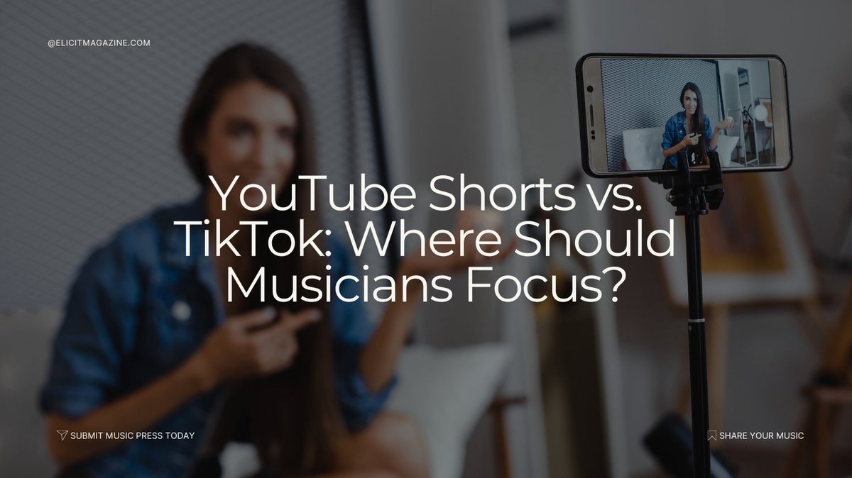 Which platform is better for getting your music heard YouTube or TikTok?

We break down the pros, cons &amp; strategy tips for artists using short-form video.

🔗 Read more on ElicitMagazine.com

#TikTokForMusicians #YouTubeShorts #TikTok #YouTube