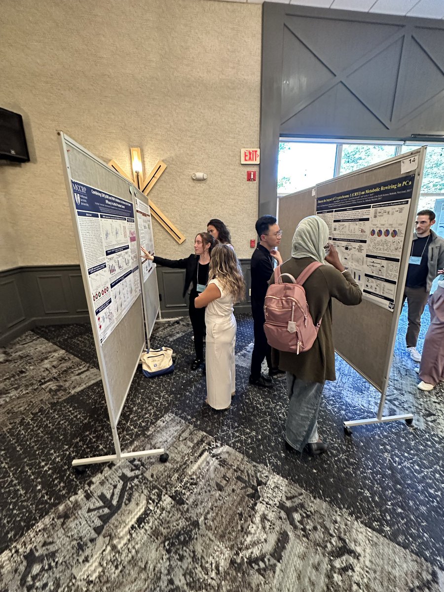 AyeshaShafi_PhD's tweet photo. Proud PI moment watching my trainees confidently presenting their projects and getting feedback at the #GRC Gordon Research Conference! #WomenInSTEM #NextGen #ProstateCancer @CPDR_Labs https://t.co/PNhw7LKSwq