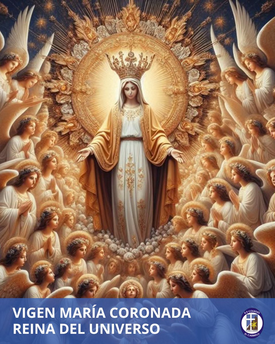 ELCARMELO's tweet photo. El 22 de agosto, la Iglesia conmemora a la Virgen María como Reina del Universo, un título que nos recuerda su especial lugar en el corazón de Dios y en nuestra vida espiritual. Que su amor maternal nos acompañe siempre, guiándonos hacia su Hijo, Jesús. https://t.co/8LzdMI23iq
