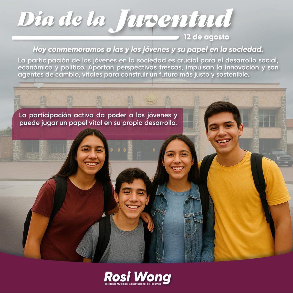 Desde #Tecámac creemos en el talento y la energía de nuestra juventud. Les damos las herramientas, el impulso y la confianza para que sueñen en grande y hagan realidad el futuro que merecen. 💪✨

#DondeTodoEsMejor