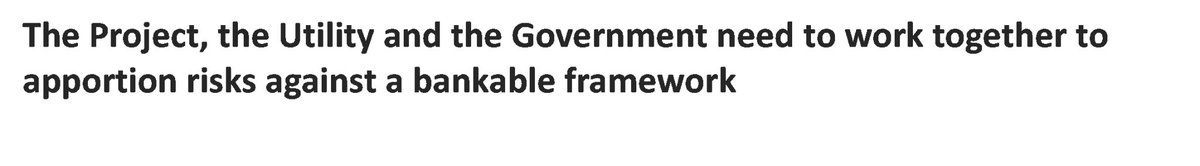 jakuaa's tweet photo. It is one matter for the government to express its commitment to a project; however, it is an entirely different scenario when the project, utility, and government collaborate to allocate risks within a framework that is conducive to a bankable project. https://t.co/uY27ESLdbV