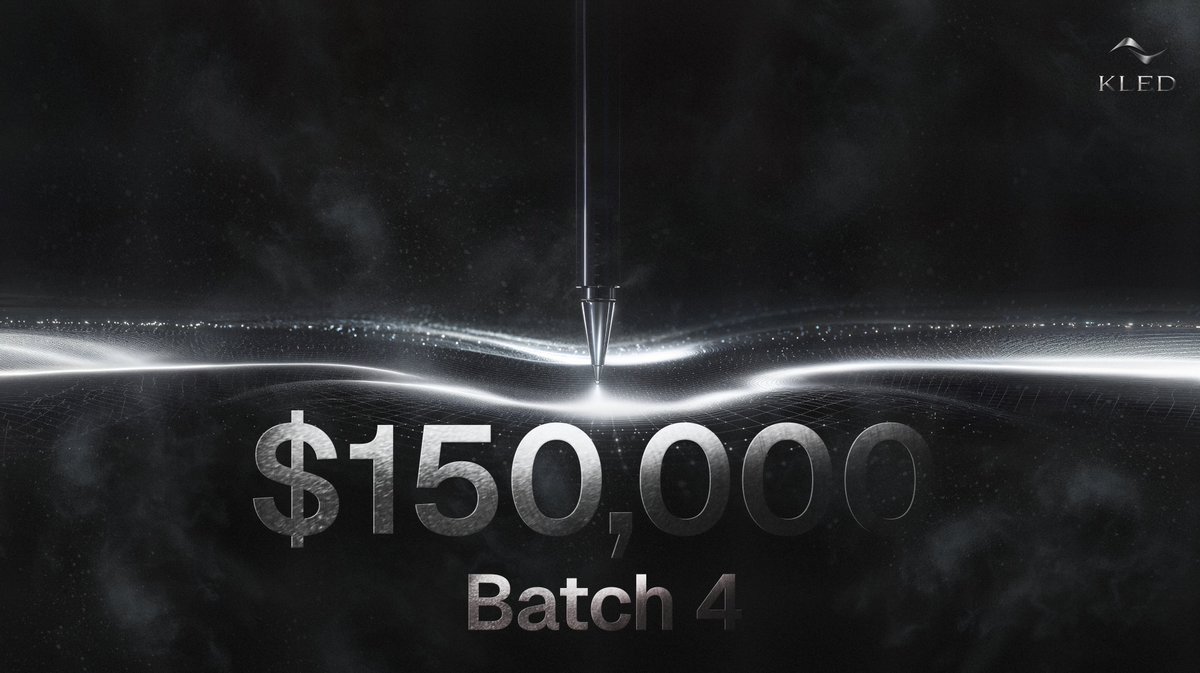 The Bidding War Is Over. After a 2 week surge in demand, $KLED Batch 4 has now been increased from a $100,000 payout to $150,000.

Players #500-#1000 will be let off the waitlist and into this batch to be paid for uploading their original content.

This batch will bring us back