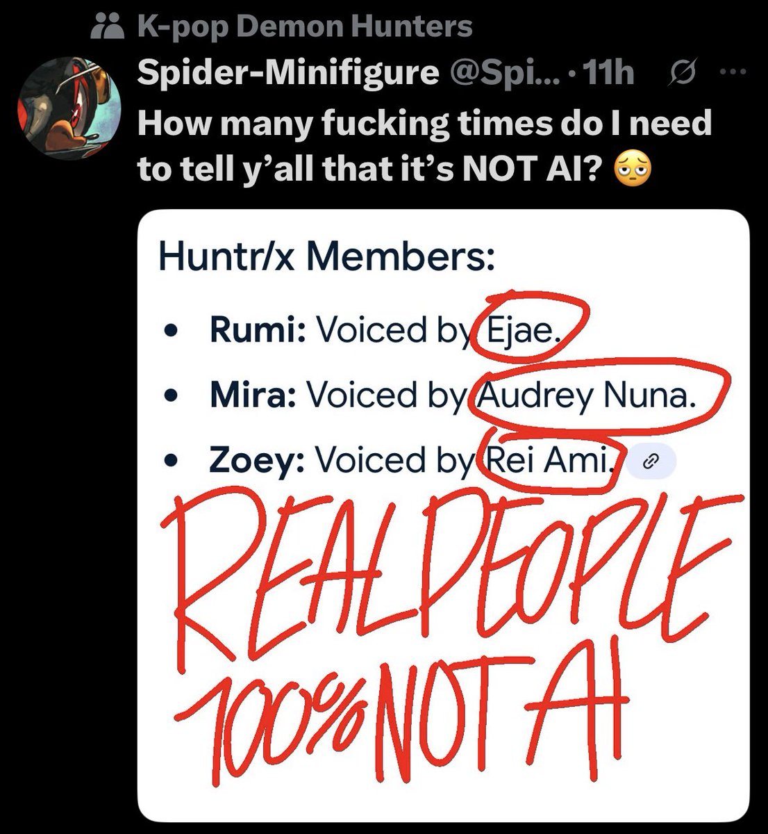 Spider_Minifig's tweet image. SAY IT LOUDER LET THEM KNOW‼️‼️ 🗣️🗣️🗣️ I ALREADY DID MY PART 🫡