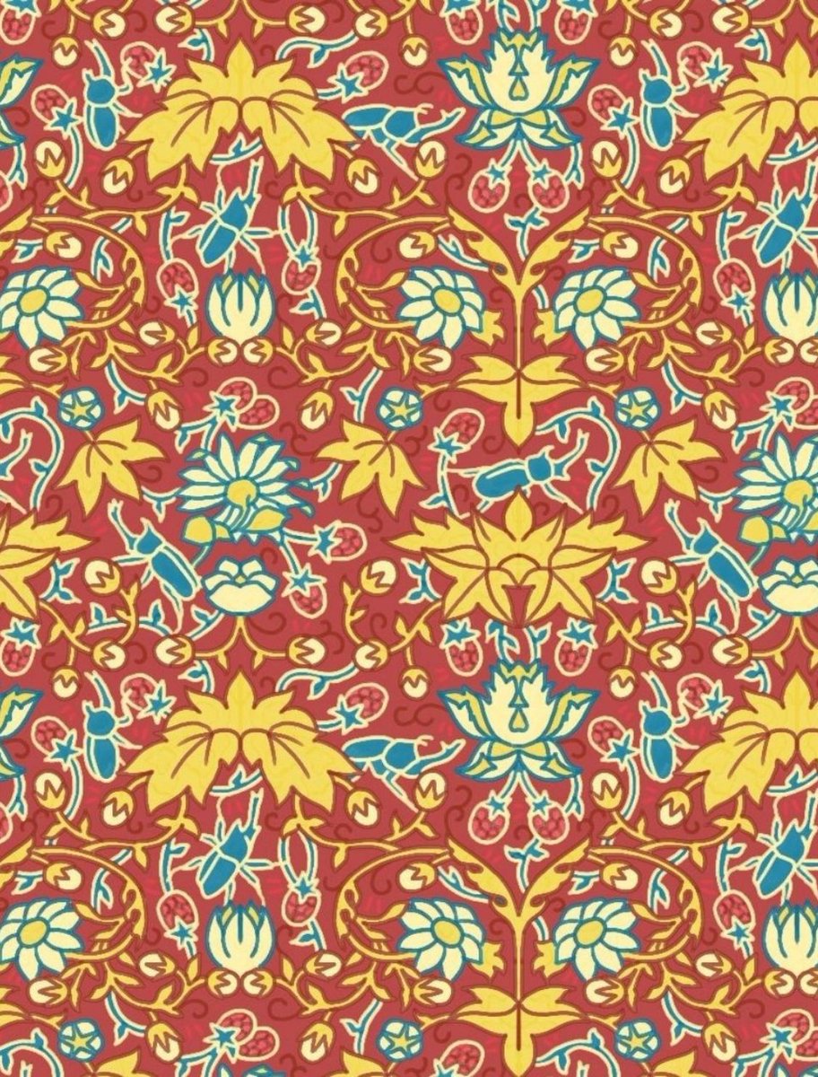 Patternwork_jbp's tweet image. Here is our first pattern—one of a collection of hand-drawn designs to come.
Each piece is named after a flora and fauna pairing. Cn you name them bth?
Inspired by William Morris’s Strawberry thief - the Japanese kanji for this bush is ‘tree
strawberry’ and ‘grass strawberry’.