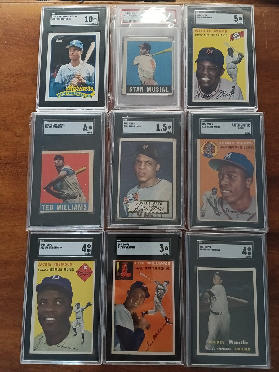 My #top9 cards update. Leaf Musial added.
