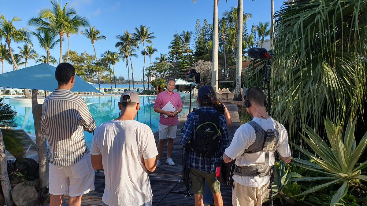 CaroBrunel's tweet photo. ☀️ The Today Show is turning up the heat in New Caledonia! 🌴
From paddleboarding in Noumea to whip-cracking in Bourail, Tim Davies is living the dream — and you could too.
🎥 Live crosses until Friday on @TheTodayShow.
#NewCaledonia #TodayShow https://t.co/ssKl4UNpYQ