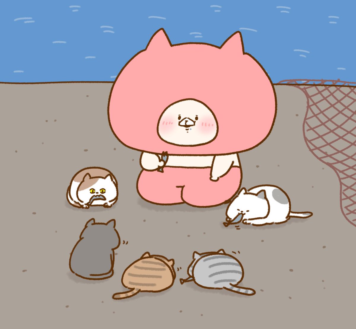 ともくまさん、おはようございます！ ちょっと疲れたときにねこくま