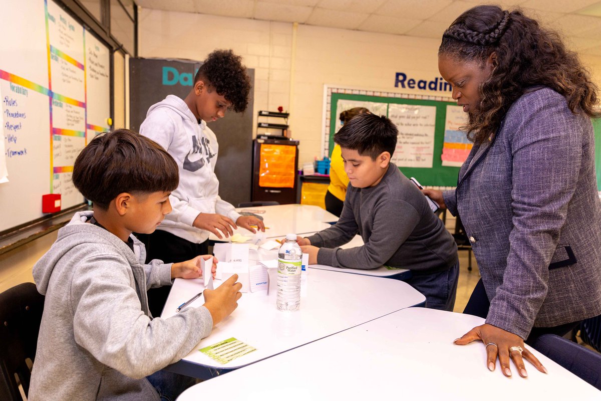 drgoffney's tweet photo. Our third stop for #AldineSecondDay was Aldine Middle School! I was truly inspired by the vibrant learning environment and the enthusiastic engagement in every classroom I visited. The positivity was contagious! Looking for to their 2025 #AldineStory https://t.co/iyck0u7aCO