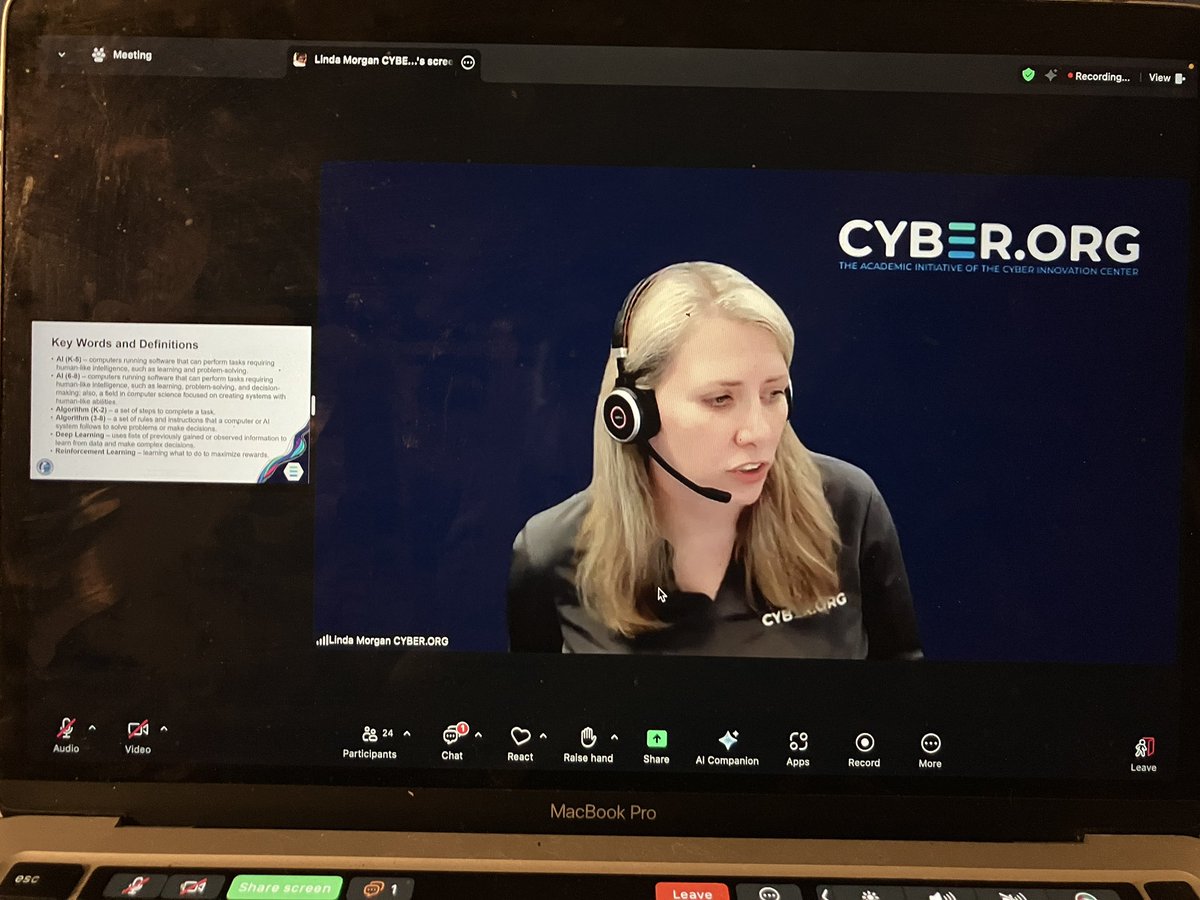 javierfaguilar's tweet photo. Happy to attend Cybersecurity Basics: Artificial Intelligence Webinar today with Linda &amp; Jess thank you to all
@cyber_dot_org team for continuing supporting educators &amp; students w gratitude @efwmaschool @dfwcsta @javierfaguilar #networking #learning #equity #diversity #ITeachCS https://t.co/nKgfEGZ8kK