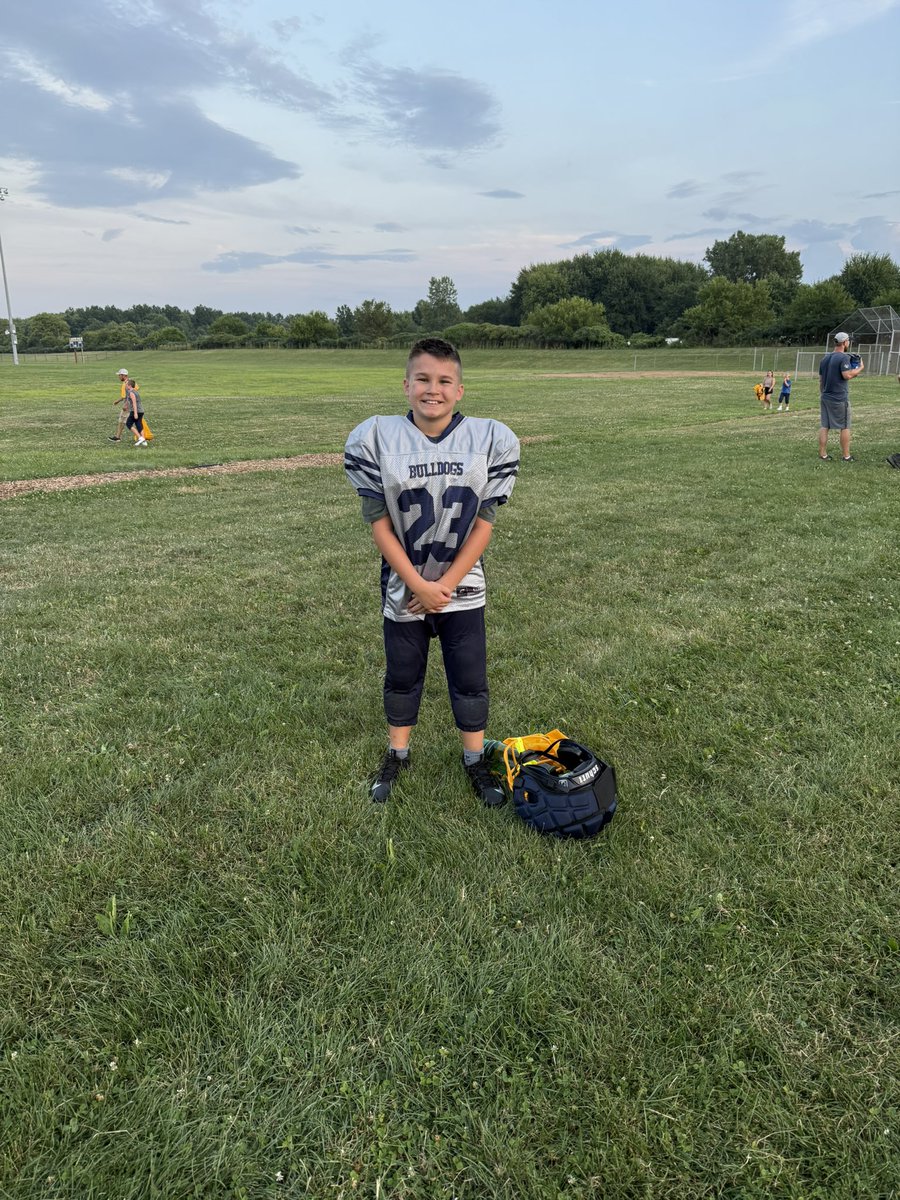GoBrowns139's tweet photo. @MartyMargg1 picked up the son from his first tackle practice and get hit with the “I picked it for Martin Emerson” Get well soon. Go Browns https://t.co/E4dqkwxTFB