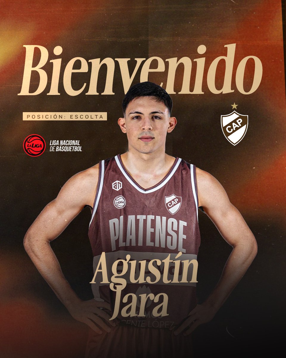 Platense Básquetbol (@basquetplatense) on Twitter photo 🏀 #LaLiga 💪 ¡Bienvenido <a href="/AgustinJara09/">Agustin Jara</a>!
✍️ El chaqueño, proveniente de Independiente (O), formará parte de #Platense para la campaña 2025/26.
👏 ¡A darlo todo, Agus!
📲 Detalles del fichaje: cap.org.ar/2025/08/agusti…
¡#VamosCalamares🦑! 🏀 #LaLiga 💪 ¡Bienvenido <a href="/AgustinJara09/">Agustin Jara</a>!
✍️ El chaqueño, proveniente de Independiente (O), formará parte de #Platense para la campaña 2025/26.
👏 ¡A darlo todo, Agus!
📲 Detalles del fichaje: cap.org.ar/2025/08/agusti…
¡#VamosCalamares🦑!