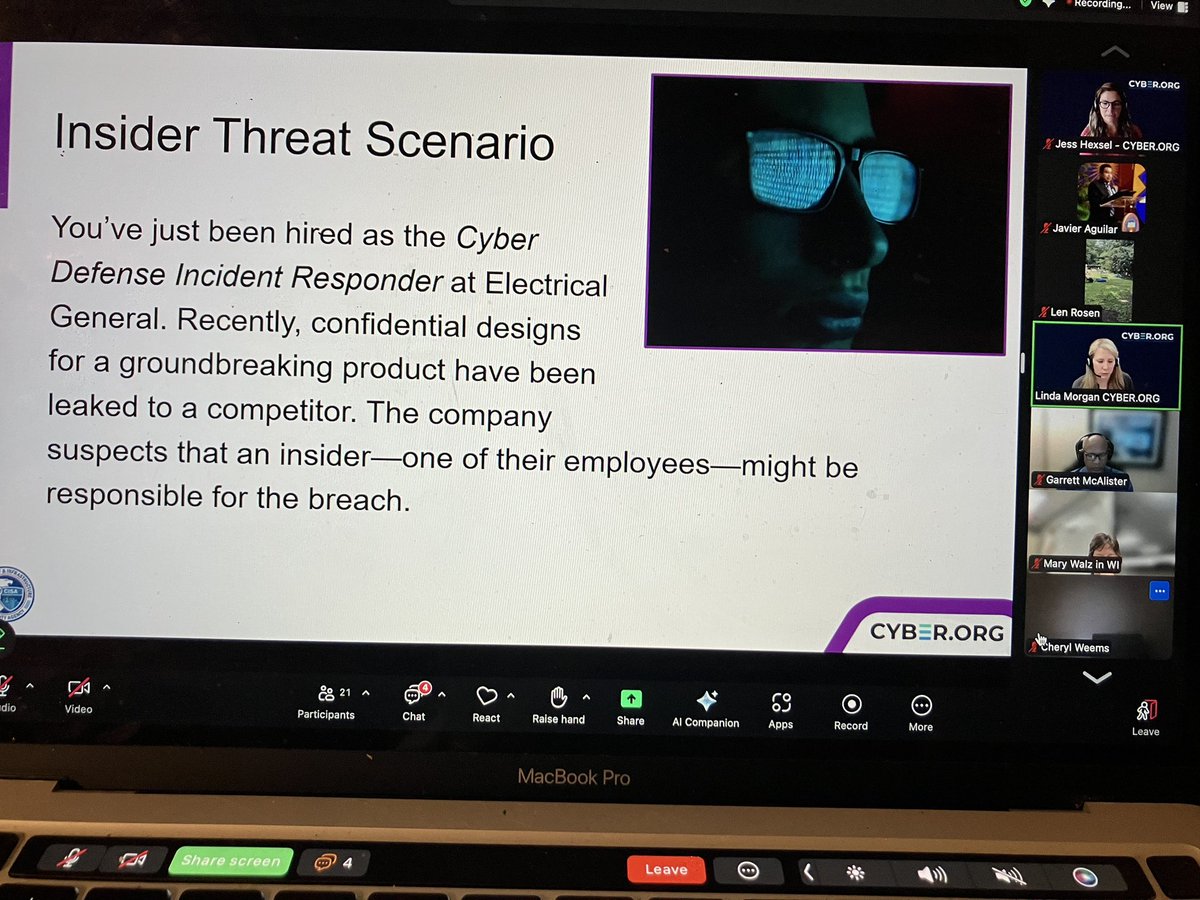 javierfaguilar's tweet photo. Happy to attend Cybersecurity Basics: Artificial Intelligence Webinar today with Linda &amp; Jess thank you to all
@cyber_dot_org team for continuing supporting educators &amp; students w gratitude @efwmaschool @dfwcsta @javierfaguilar #networking #learning #equity #diversity #ITeachCS https://t.co/qU8HuESC2L