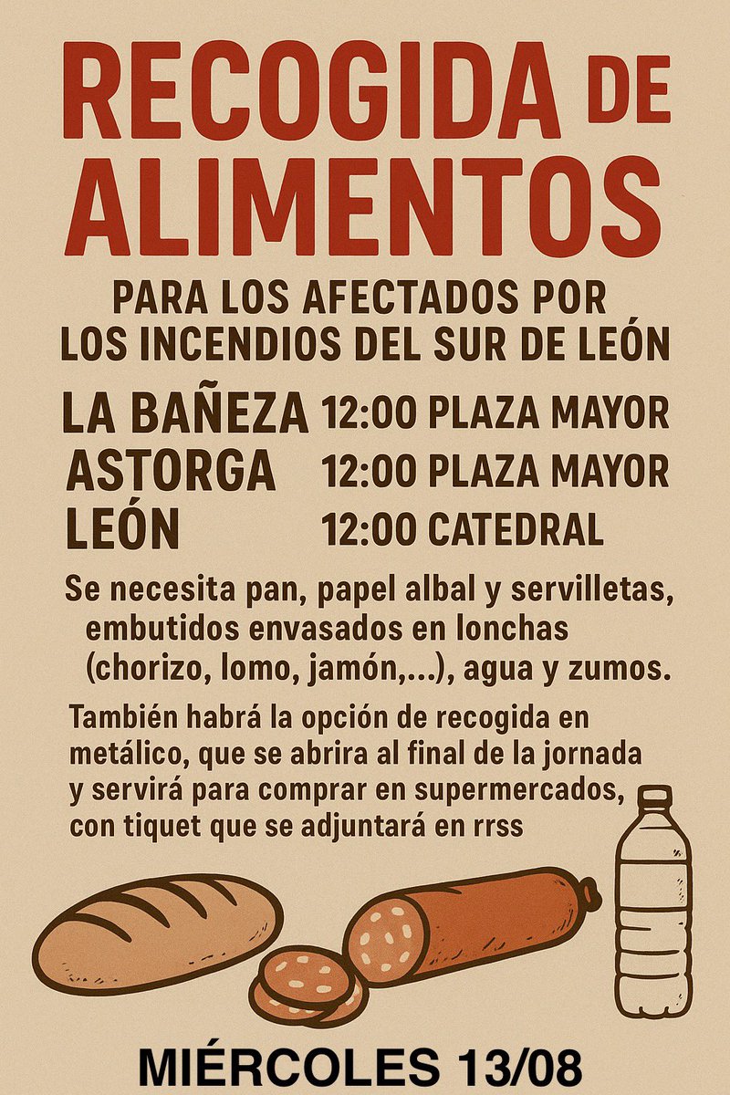 ‼️🚨DIFUSIÓN🚨‼️
MIÉRCOLES 13 - LEÓN, ASTORGA Y PONFERRADA