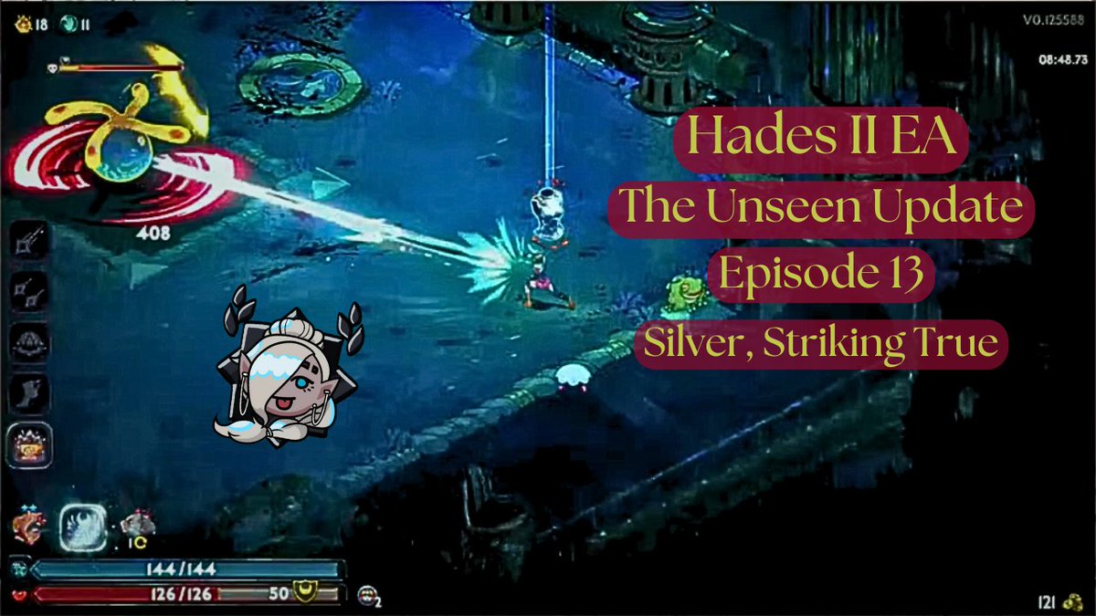 NeysaDoes's tweet photo. Once again Hades Twos-day, Nerdy Neighbors! Ep. 13 of the #unseenupdate #hadesii #earlyaccess and I'd love to see you drop by! 8pm central(us) Twitch, Kick, & YouTube simulcast. All handles NeysaDoesGames #smallstreamer #supergiantgames #twitchstreamer #KickStreaming #YouTuber https://t.co/ZNsdOsifTp