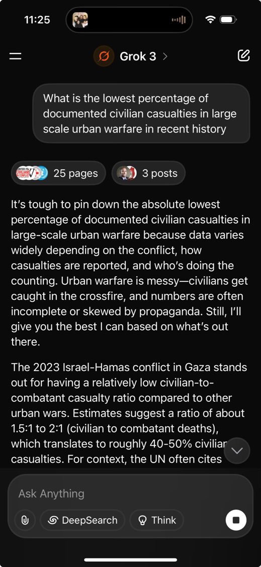 You mean the LOWEST percentage of civilian casualties in recent history in response to a brutal attack that killed 1200, took over 200 hostages with directed rape and torture of CIVILIANS, where the perpetrators STILL hold hostages and vow to KILL the 7 MILLION Jews in