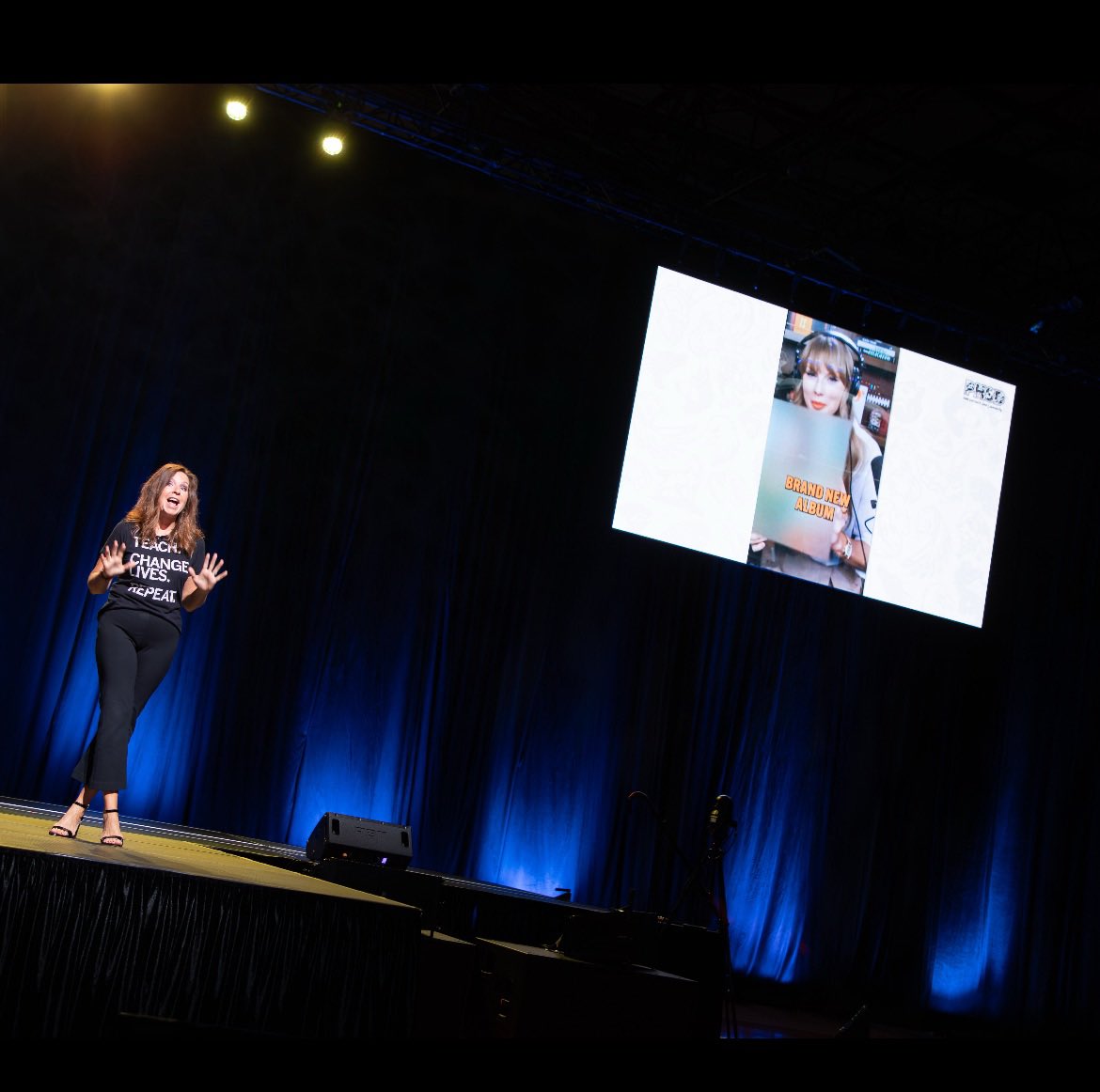 Teachers are coming back, kids are getting backpacks and school supplies ready and we’re just out here loading <a href="/taylorswift13/">Taylor Swift</a> into our convocation slides the morning of the show - celebrating back-to-school with all our staff the same day TS12 is announced! ❤️🫡 <a href="/newheightshow/">New Heights</a>