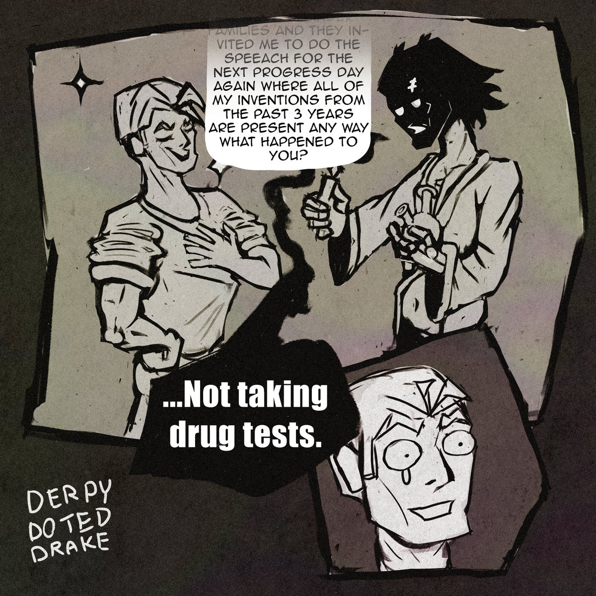 doteddrake's tweet photo. #machineheraldweek #Viktor #vikjayce  
Day 5 - rivalry/investors
They both symbols for the people of piltover and zaun, and that comes with sacrifices for both of them, be it self inflicted or from public pressure.
However the things they have to sarcifise are very different. https://t.co/duPM8twbXb