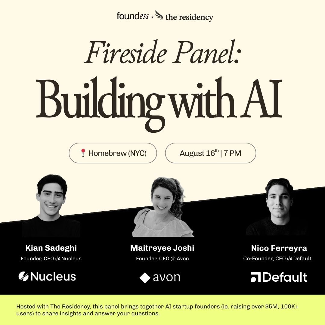 theresidency's tweet photo. sf is NOT the only place to build great companies

join us in NYC for an amazing panel of founders who’ve raised millions to build their dreams

link below https://t.co/JKuILeF843