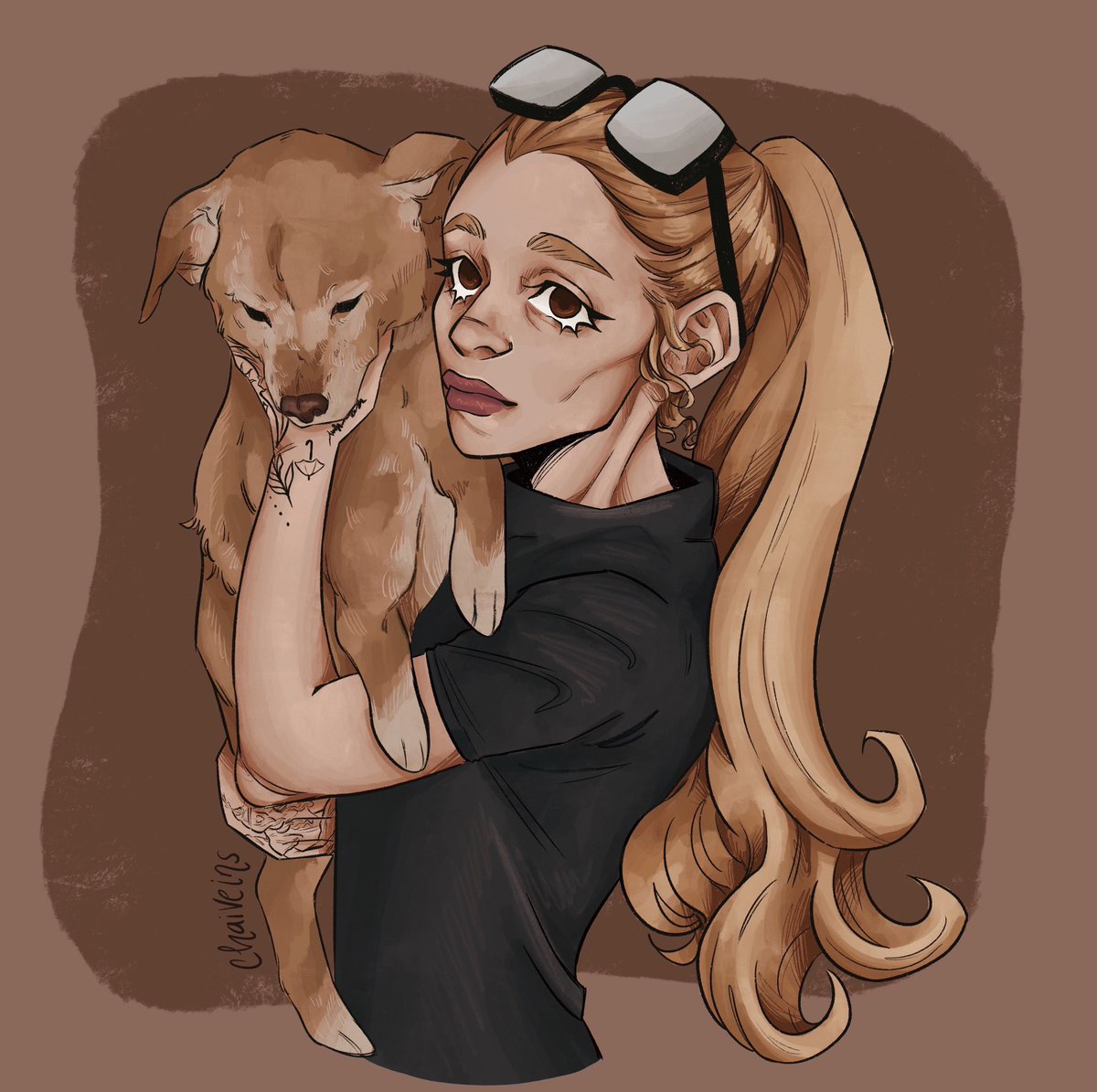 ariana and her gay little dog