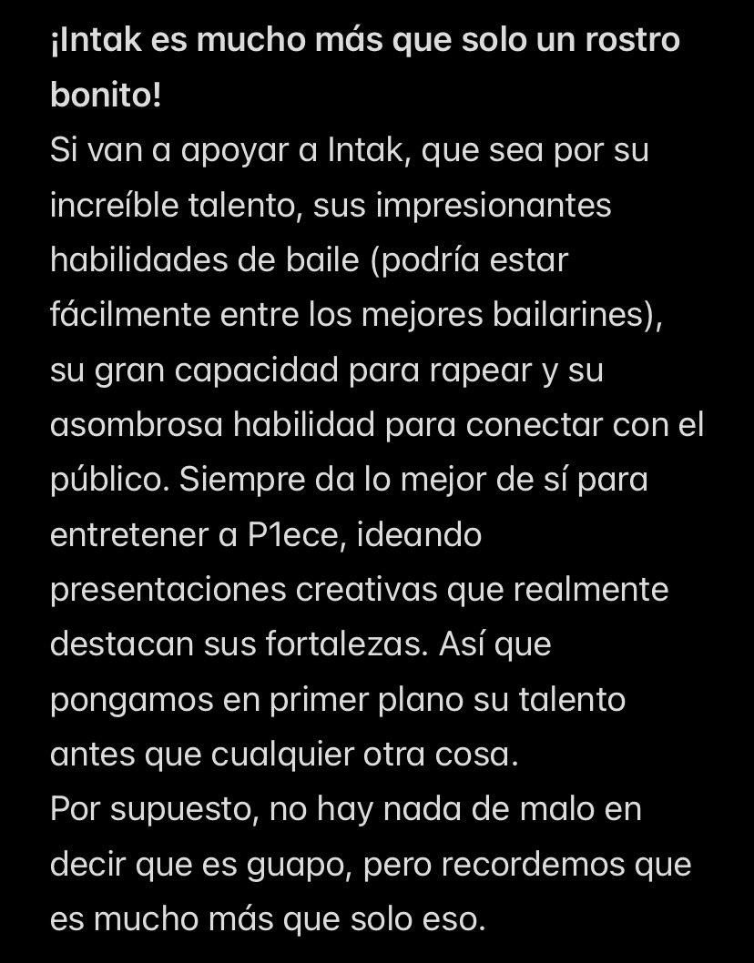 yvicavallo's tweet photo. Hilo para apreciar el talento de Intak
˗ˏˋ ★ ˎˊ˗
(Thread to appreciate Intak’s talent)
#INTAKWeAreSoProudOfYou
#AmazingArtistIntak
#BestPerformerIntak
#EveryColorOfIntak https://t.co/fjwHf1eJ98