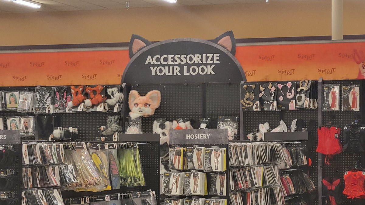 basemisl's tweet image. Spirit Halloween literally has kemono fursuit heads now wtf