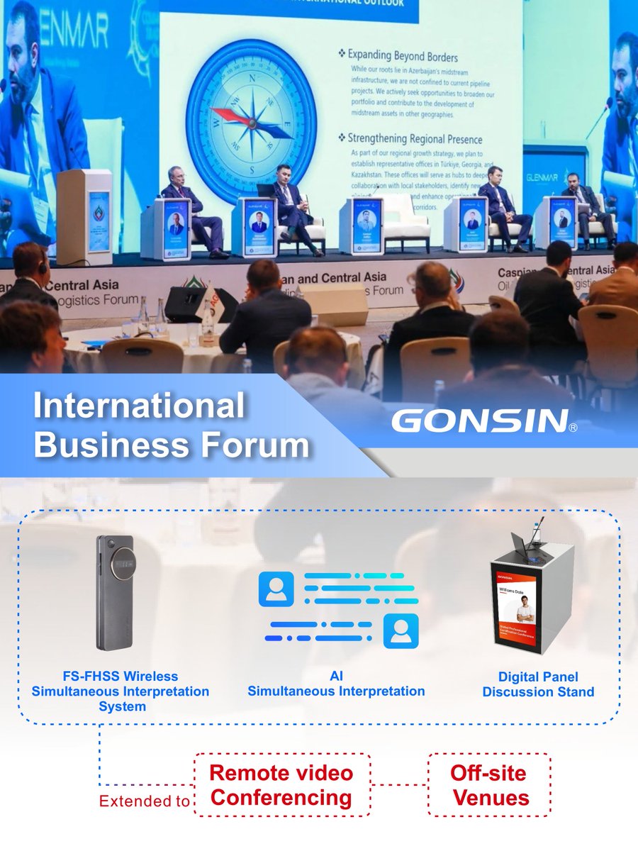 Gonsin Conference Equipment Co.,Ltd. (@gonsin2003) on Twitter photo GONSIN Expanding Diverse Simultaneous Interpretation Meeting Scenarios.
🔗 Customization Solutions:
📧 foreigntrade@gonsin.com
🌐 gonsin.com/products/simul…
#AudioVisual #ProAV #Integratedsystem #AVintegration #Conferencesystem #SimultaneousInterpretation #WirelessInterpretation GONSIN Expanding Diverse Simultaneous Interpretation Meeting Scenarios.
🔗 Customization Solutions:
📧 foreigntrade@gonsin.com
🌐 gonsin.com/products/simul…
#AudioVisual #ProAV #Integratedsystem #AVintegration #Conferencesystem #SimultaneousInterpretation #WirelessInterpretation