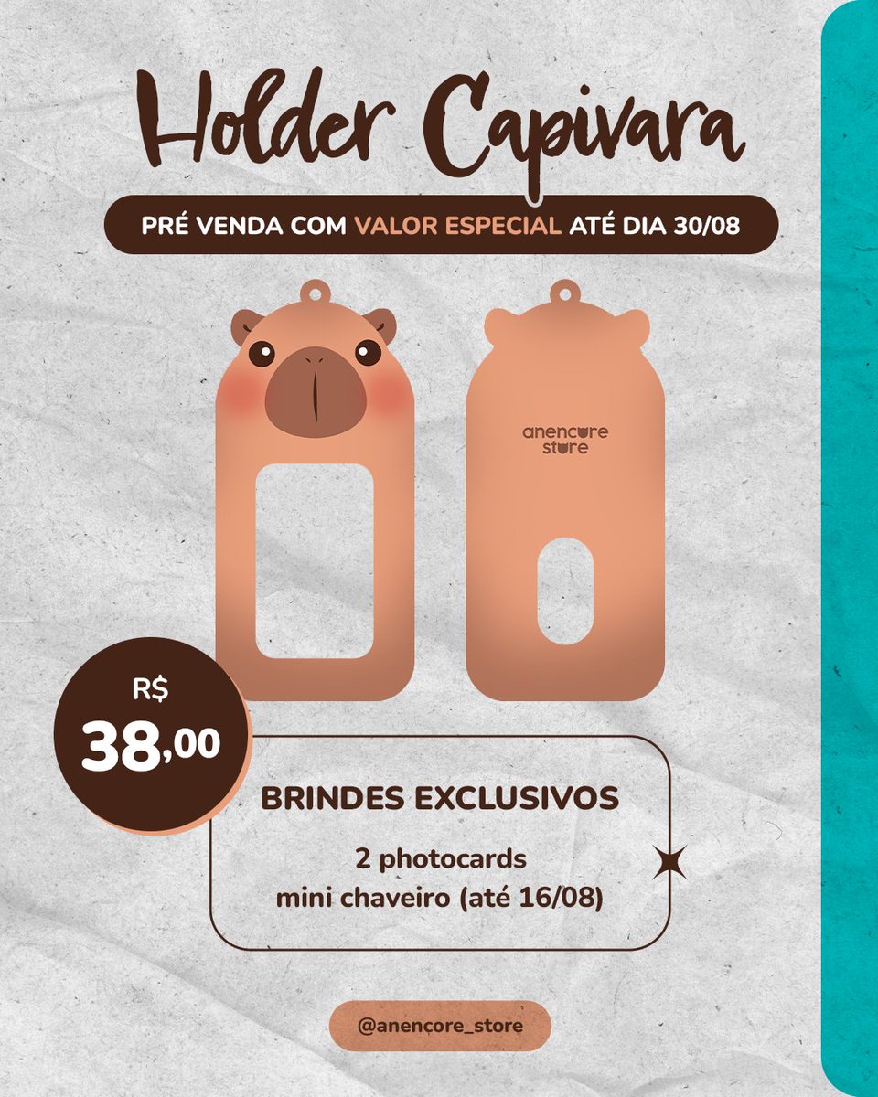 AnEncore_Store's tweet image. E chegaram os holders mais fofos desse site! Feitos de acrílico são perfeitos pra carregar seus bias! E pra quem é Atiny, Stay e Army já estão com artes garantidas!

Agora se o seu grupo ainda não está na ceg, temos um super fofo de capivara!

🔗anencorestore.com.br/search/?q=Hold…