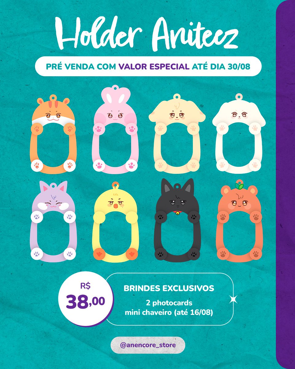 AnEncore_Store's tweet image. E chegaram os holders mais fofos desse site! Feitos de acrílico são perfeitos pra carregar seus bias! E pra quem é Atiny, Stay e Army já estão com artes garantidas!

Agora se o seu grupo ainda não está na ceg, temos um super fofo de capivara!

🔗anencorestore.com.br/search/?q=Hold…