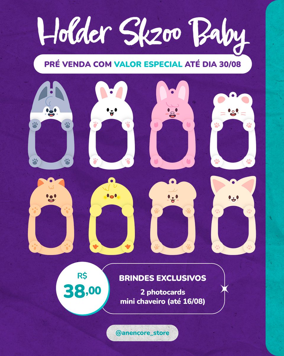 AnEncore_Store's tweet image. E chegaram os holders mais fofos desse site! Feitos de acrílico são perfeitos pra carregar seus bias! E pra quem é Atiny, Stay e Army já estão com artes garantidas!

Agora se o seu grupo ainda não está na ceg, temos um super fofo de capivara!

🔗anencorestore.com.br/search/?q=Hold…