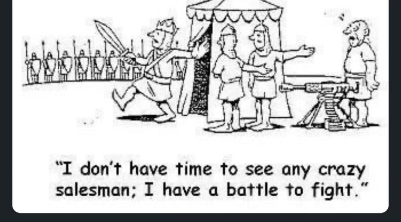 I am sure the knight in this famous cartoon felt the same way…