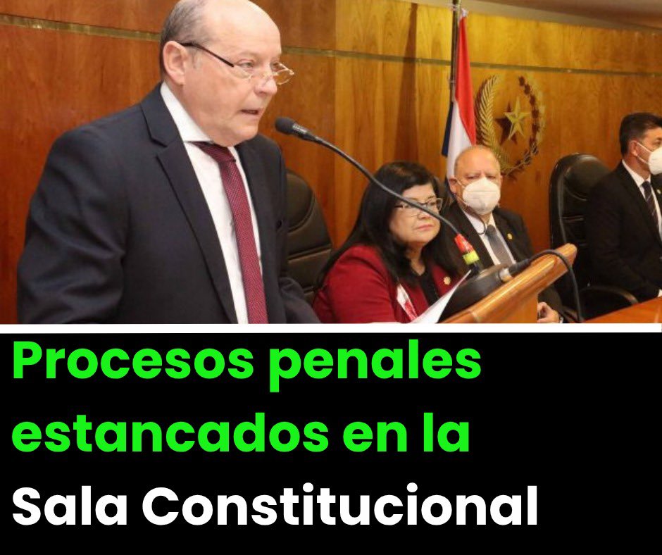 EstherRoa_'s tweet photo. 🚨INFORME DIARIO🚨
#INDERT - Sala Penal integrada
✅El día 1 de agosto, tras 1 año y 4 meses de espera, se integró la Sala Penal en la causa al extitular del INDERT, Justo Cárdenas, para resolver el recurso de casación contra la sentencia que confirma su condena a 7 años de cárcel. Quienes deberán resolver el recurso son los Dres. Alberto Martínez Simón, Víctor Ríos y Delio Vera.
#EXP. RETENIDOS EN LA SALA CONSTITUCIONAL 🚨‼
✅ A raíz de que la Corte pidió estos expedientes, quedan pendientes los juicios orales en las siguientes causas:
📍 "ARNALDO MARTÍN JARA Y OTROS S/ LESIÓN DE CONFIANZA" (Causa 2510/13)
👉 Se encuentra pendiente el JOP desde 16/02/2024
📍 "RAMÓN ERNESTO BENÍTEZ AMARILLA Y OTROS S/ CONTRABANDO Y OTROS" (Causa 62/19)
👉 Se encuentra pendiente el JOP desde 20/11/2023
‼Expedientes urgidos el día lunes 11/08
✅#TRIBUNALDEAPELACIÓN, 1RA SALA:
📍 Luís Roberto Pintos – Exjefe de análisis de gestión de riesgos de la Aduana (Causa 22/17)
📂 Enriquecimiento ilícito
👉 1 recurso de apelación especial.
📍 Efraín Alegre – Expresidente del PLRA (Causa 266/20)
📂 Producción de documentos no auténticos
👉 1 recurso de apelación general.
✅#TRIBUNALDEAPELACIÓN 3RA SALA:
📍 Claudelines Yudis – Jefa en área de auditoría de municipalidades en la Contraloría (Causa 649/17)
📂 Apropiación
👉 1 recurso de apelación especial.
📍 Tania Irún – Exjueza (Causa 72/20)
📂 Prevaricato
👉 1 recurso de apelación general e integración del tribunal.
✅#TRIBUNALDEAPELACIÓN 4TA SALA:
📍 Óscar González – Concejal de Luque (Causa 257/18)
📂 Lavado de dinero
👉 1 recurso de apelación especial.
✅#SALACONSTITUCIONAL:
📍Arnaldo Jara – Administrador de la empresa San Agustín (Causa 2510/13)
📂 Lesión de confianza
👉 1 acción de inconstitucionalidad y devolución del expediente.
📍Ramón Benítez – Exdirector de DETAVE (Causa 62/19)
📂 Contrabando y otros
👉 1 acción de inconstitucionalidad y devolución del expediente.
📍César Balbuena – Exintendente de Santa Elena (Causa 3451/14)
📂 Lesión de confianza
👉 1 aclaratoria.
✅#SALAPENAL:
📍Rodolfo Friedmann – Exsenador (Causa 313/18)
📂 Lavado de dinero
👉 1 recusación.
📍Carlos Heisele – Extitular de la ANDE (Causa 78/13)
📂 Lesión de confianza
👉 1 recurso de casación
❌Desde el activismo ciudadano impulsamos el fin de la impunidad en Paraguay 🇵🇾 💚
👉SABÉ MÁS EN: https://t.co/fo93PyXPjC