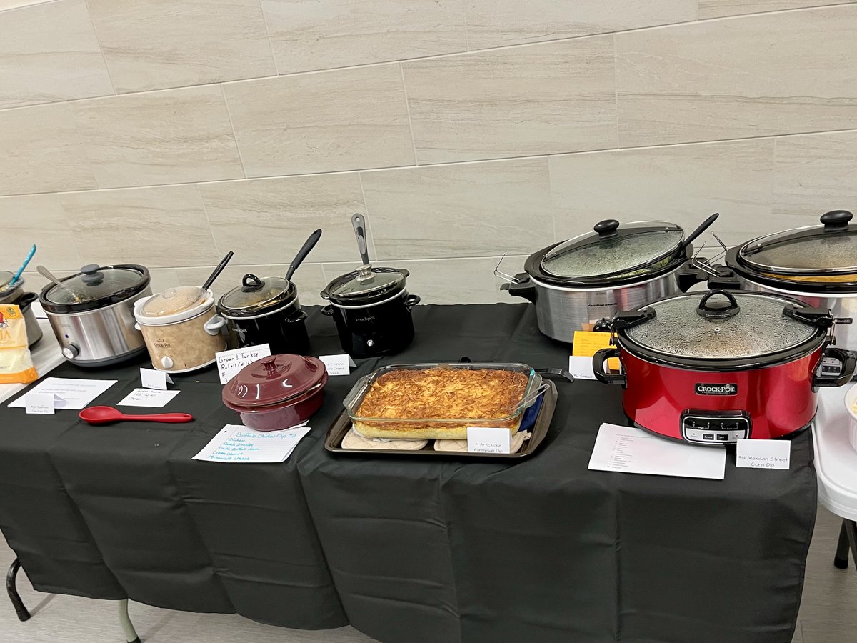 MidwayMS's tweet photo. Our MMS staff took a well-deserved break from prepping for our Panthers to enjoy our Dip Off potluck! 🥣 From spicy 🌶️ to sweet 🍯, our team brought some seriously creative (and delicious!) entries. 💜🐾 #PantherPride #MMSFamily #DipOff” https://t.co/Ma2tWBz04Y