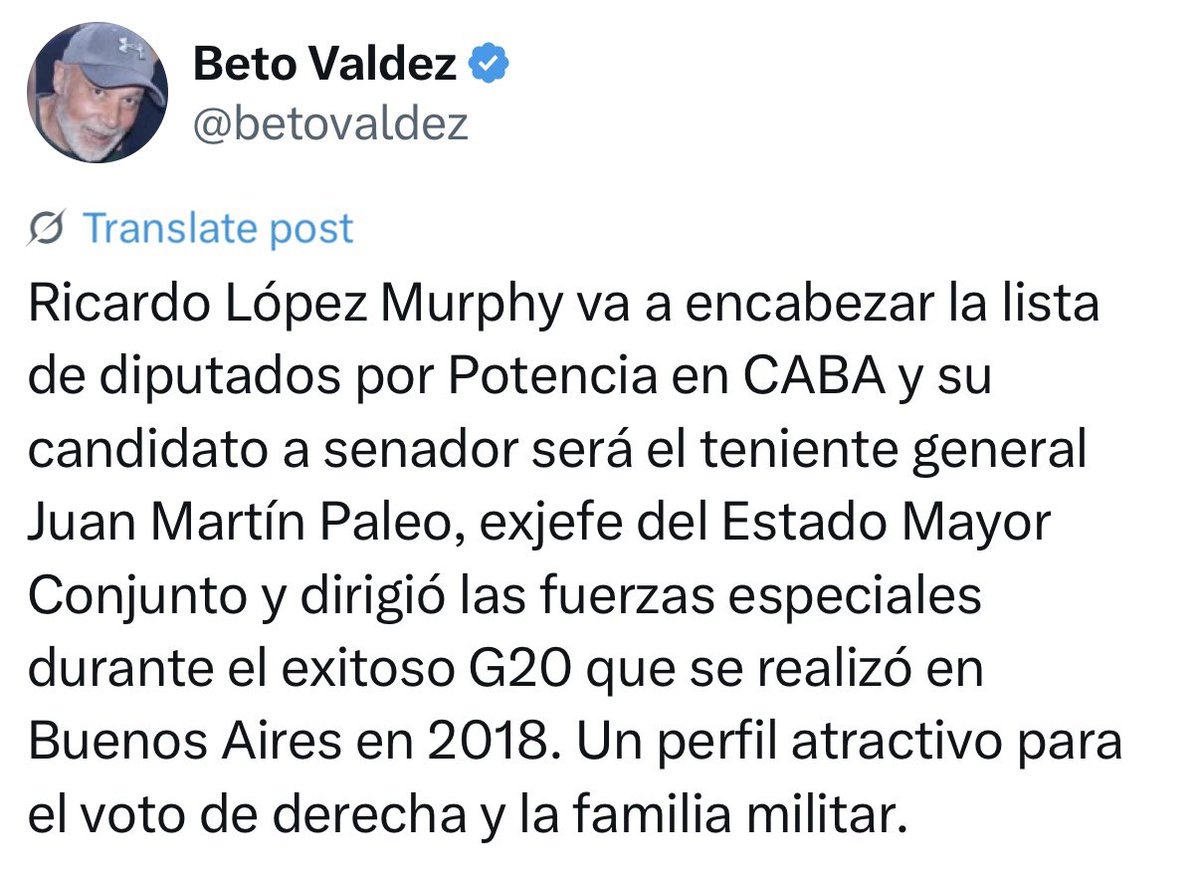 Uno pone a la mejor alumna de Videla, el otro lleva directamente a un milico. Los liberales y su libertad castrense.
