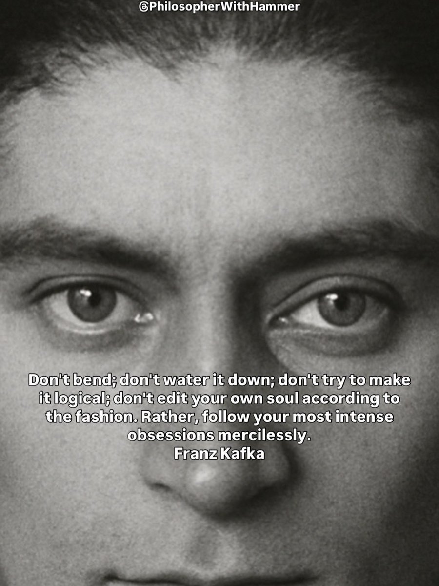 NaturesAction's tweet photo. on't bend; don't water it down; don't try to make it logical; don't edit your own soul according to the fashion. Rather, follow your most intense obsessions mercilessly.
Franz Kafka https://t.co/0xRlQs52jo