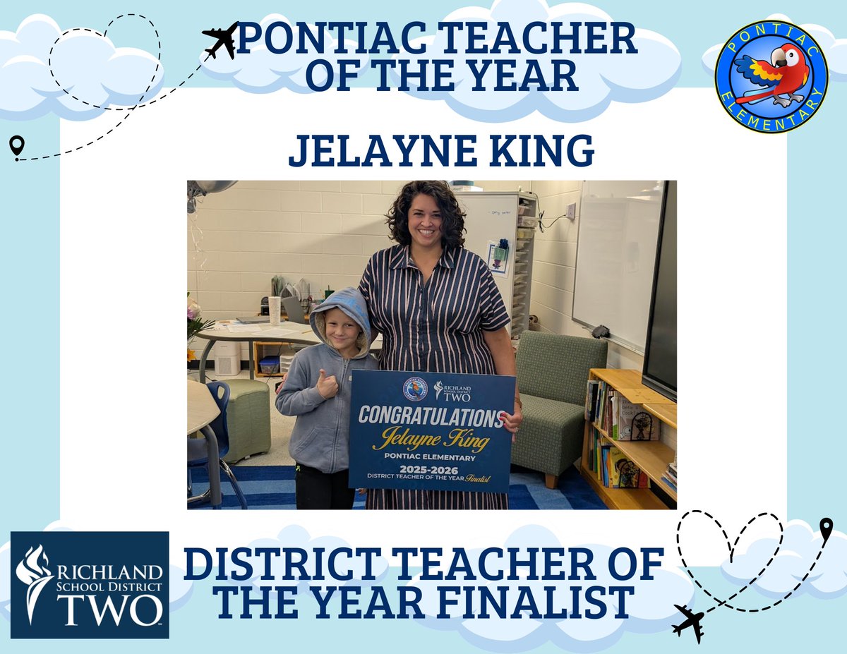 We are so proud of Mrs. King! She is a great teacher and an even better person! #FLOCKTogether #PESFLY <a href="/RichlandTwo/">Richland School District Two</a>
