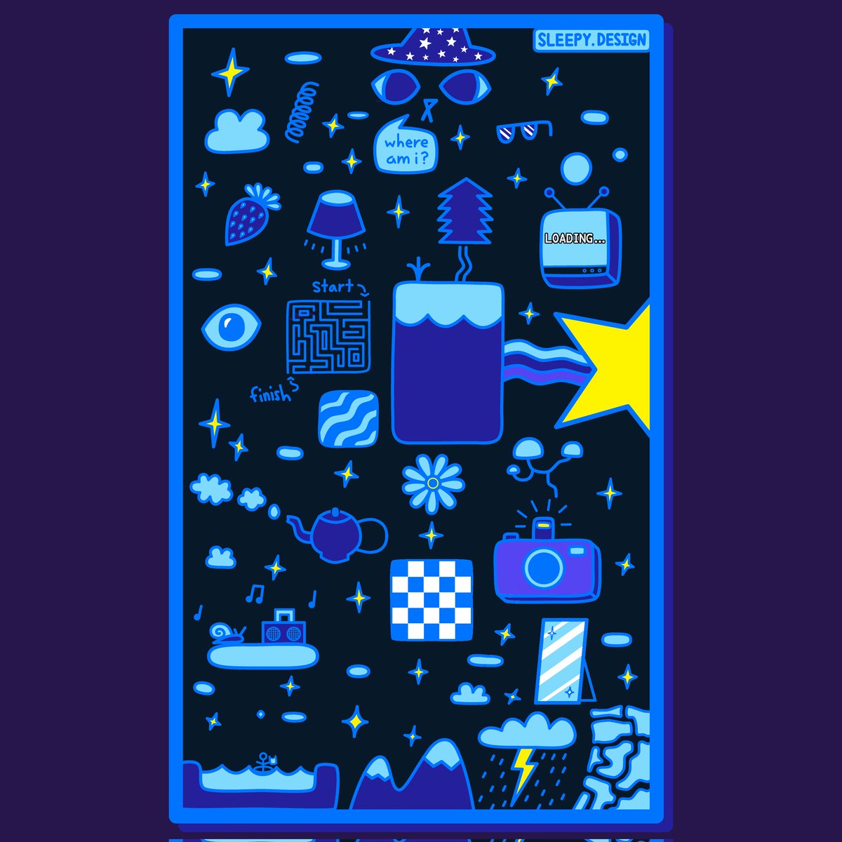 SleepyDesign's tweet image. 👁️✨🌊
#trippy #art #sleepy