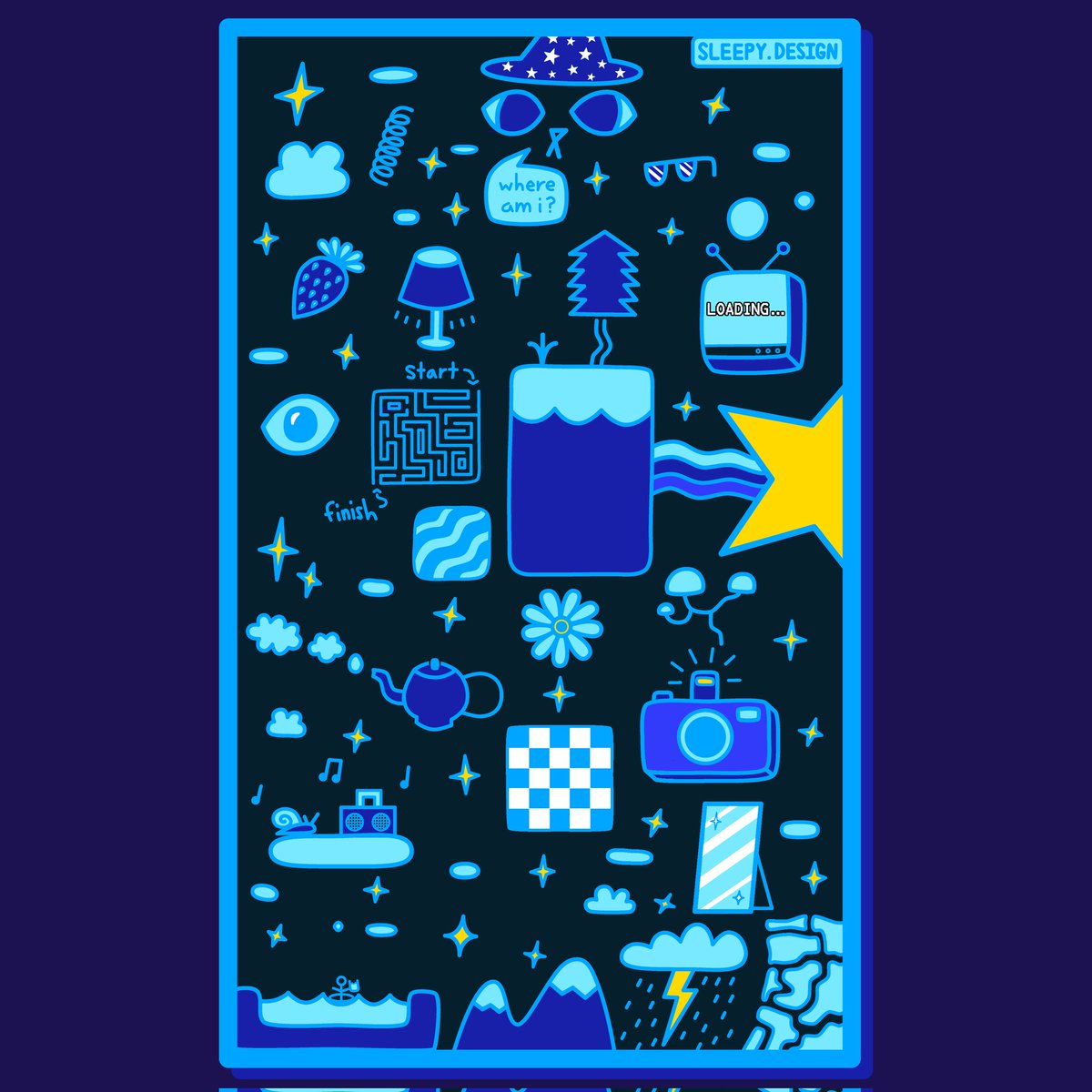 SleepyDesign's tweet image. 👁️✨🌊
#trippy #art #sleepy