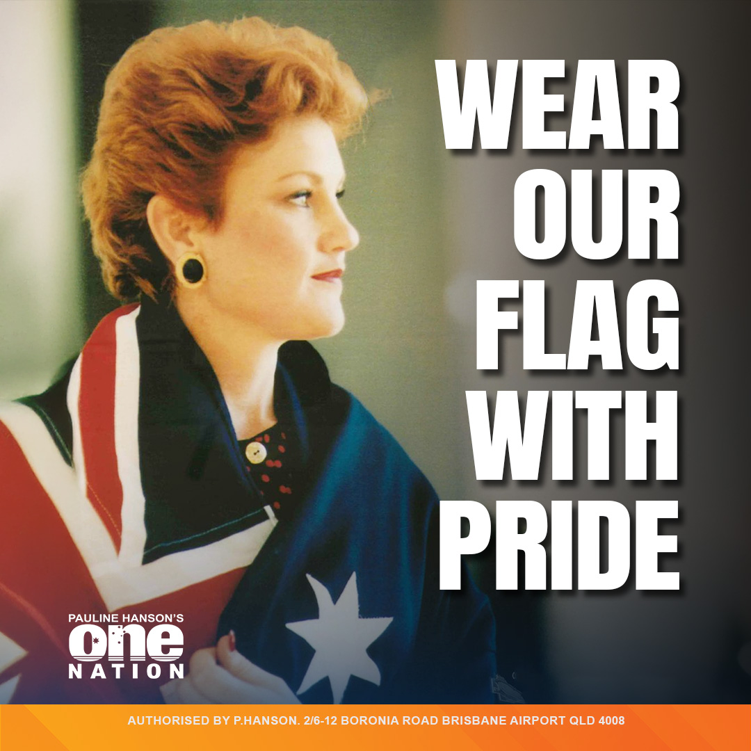 PaulineHansonOz's tweet photo. I’m proud to see so many Australians wanting to fly our flag. Over the past few weeks, plenty of people have been getting in touch asking where they can get one.

Our flag stands for who we are as a nation. It represents our history, our freedoms, and the people who built this country.

When you fly the Australian flag, you show pride in our country and our way of life. You show you stand with the values that make Australia great.

That’s why we make sure you can get one through our One Nation shop. Whether it’s for your home, your business, or to take to rallies and events, wave it with pride.

The Australian flag belongs to all of us. Let’s keep it flying high.

Flags here 👇https://t.co/mfLsEj4mWM