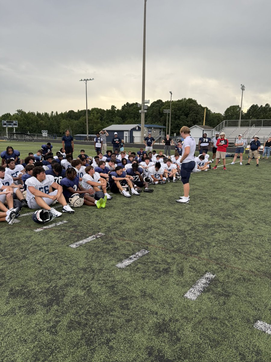 Great job by Senior <a href="/HeathPinti82021/">HeathP57</a> leading our devotion after practice!