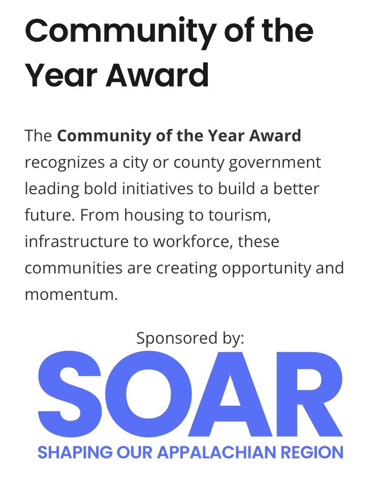 1ClayCounty's tweet photo. 🌟 Clay County named 2025 SOAR Inspire Award – Community of the Year! 🌟
Honored for bold progress, visionary leadership &amp; rural revitalization—proving grit &amp; innovation can spark lasting change. 💪 #ClayCountyKY #SOARSummit #InspireAward @SOAR_EKY @WYMT https://t.co/5OfQ8cYp5I